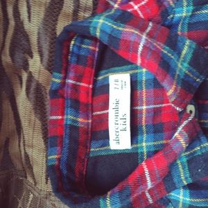 Abercrombie kids flannel shirt